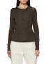 Main View - Click To Enlarge - NOIR - Long Sleeve Buttoned Top