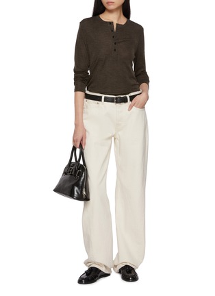 Figure View - Click To Enlarge - NOIR - Long Sleeve Buttoned Top