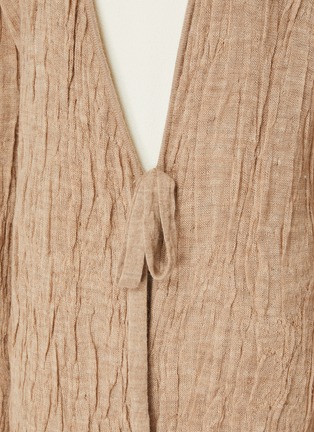  - LAUREN MANOOGIAN - V-neck Open Knit Cardigan