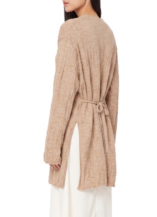 Back View - Click To Enlarge - LAUREN MANOOGIAN - V-neck Open Knit Cardigan