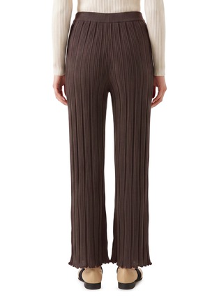 Back View - Click To Enlarge - LAUREN MANOOGIAN - Plissé Pleat Drawstring Knit Pants
