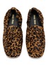 Detail View - Click To Enlarge - MIU MIU - Leopard Print Calfhair Penny Loafers