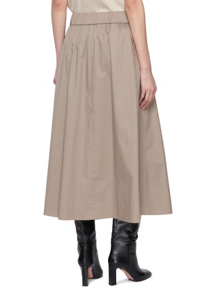 Back View - Click To Enlarge - PESERICO - Flared Maxi Skirt