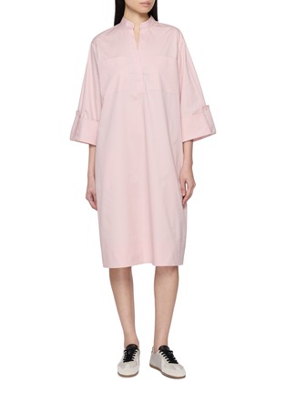 Main View - Click To Enlarge - PESERICO - Open Collar Shirt Dress