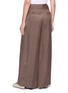 Back View - Click To Enlarge - PESERICO - Double Dart Palazzo Trousers