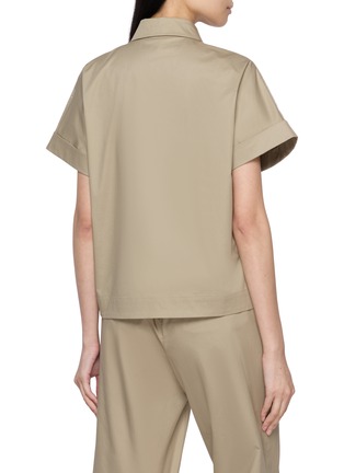 Back View - Click To Enlarge - PESERICO - Boxy Shirt