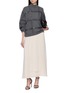 Figure View - Click To Enlarge - PESERICO - Elasticated Waist Maxi Skirt