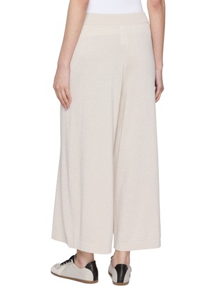 Back View - Click To Enlarge - PESERICO - Elastic Waist Wide Leg Sweatpants