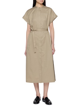 Main View - Click To Enlarge - PESERICO - Belted Trench Dress