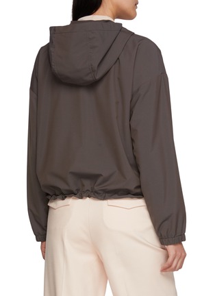 Back View - Click To Enlarge - PESERICO - Hooded Technical Jacket