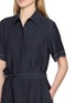  - PESERICO - Short Sleeve Belted Polo Shirt Dress