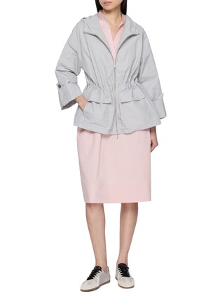 Figure View - Click To Enlarge - PESERICO - Hooded Zip Up Parka Jacket