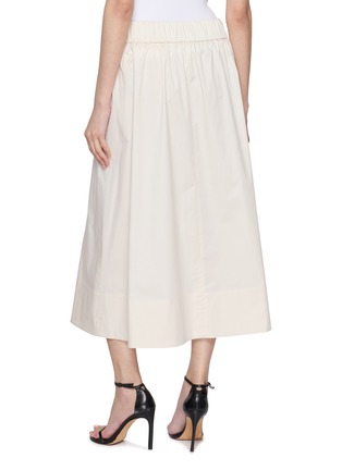 Back View - Click To Enlarge - PESERICO - Pleated Maxi Skirt