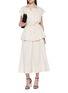 Figure View - Click To Enlarge - PESERICO - Pleated Maxi Skirt