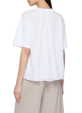 Back View - Click To Enlarge - PESERICO - Embellished Pocket T-Shirt