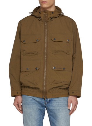 Main View - Click To Enlarge Main View - Click To Enlarge - BARBOUR - Re-Engineered Hooded Showerproof Flight Bedale Jacket