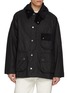 BARBOUR Convertible Collar Waxed Cotton Jacket