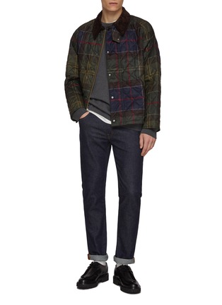 Figure View - Click To Enlarge - BARBOUR - Tartan Transport Quilted Jacket