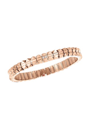 Main View - Click To Enlarge - ROBERTO COIN - Rocks & Diamonds 18K Rose Gold Diamond Ruby Bracelet