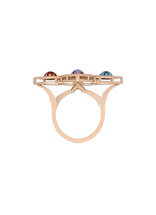 Detail View - Click To Enlarge - ROBERTO COIN - Venetian Princess 18K Rose Gold Ruby Tanzanite Topaz Rubellite Citrine Ring — EU 52