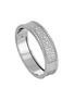 Main View - Click To Enlarge - ROBERTO COIN - Rocks & Diamonds 18K White Gold Diamond Ruby Bangle