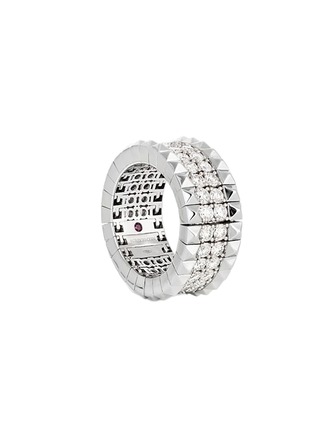Main View - Click To Enlarge - ROBERTO COIN - Rocks & Diamonds 18K Rose Gold Diamond Ruby Ring — EU 53