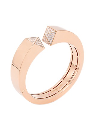 Main View - Click To Enlarge - ROBERTO COIN - Sauvage Privé 18K Rose Gold Diamond Ruby Bangle