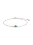 Main View - Click To Enlarge - LC COLLECTION LABEL - 18K White Gold Diamond Cobochon Jadeite Bracelet
