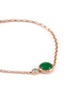 Detail View - Click To Enlarge - LC COLLECTION LABEL - 18K Rose Gold Diamond Cobochon Jadeite Bracelet