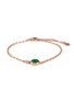 Main View - Click To Enlarge - LC COLLECTION LABEL - 18K Rose Gold Diamond Cobochon Jadeite Bracelet