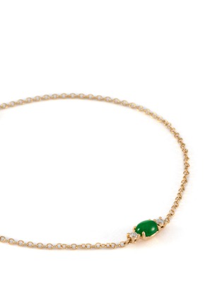 Detail View - Click To Enlarge - LC COLLECTION LABEL - 18K Gold Diamond Jadeite Bracelet