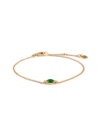 Main View - Click To Enlarge - LC COLLECTION LABEL - 18K Gold Diamond Jadeite Bracelet