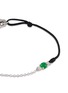 Detail View - Click To Enlarge - LC COLLECTION LABEL - 18K White Gold Diamond Cabochon Jadeite Thread Bracelet — Small