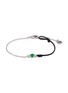 Main View - Click To Enlarge - LC COLLECTION LABEL - 18K White Gold Diamond Cabochon Jadeite Thread Bracelet — Small