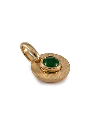 Detail View - Click To Enlarge - LC COLLECTION LABEL - 18K Gold Cabochon Jadeite Charm