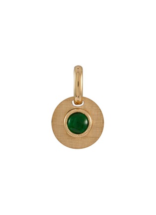 Main View - Click To Enlarge - LC COLLECTION LABEL - 18K Gold Cabochon Jadeite Charm