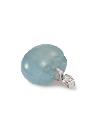 Detail View - Click To Enlarge - SAMUEL KUNG - 18K White Gold Jade Pendant