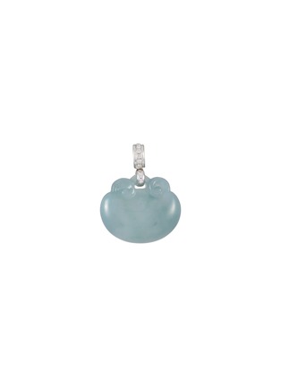 Main View - Click To Enlarge - SAMUEL KUNG - 18K White Gold Jade Pendant