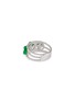 Figure View - Click To Enlarge - SAMUEL KUNG - 18K White Gold Jadeite Bead Diamond Ring — US 6.5