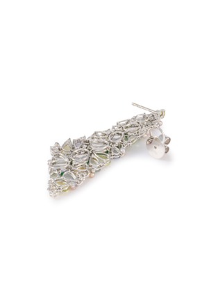 Detail View - Click To Enlarge - SAMUEL KUNG - 18K White Gold Jade Culture Pearl Sapphire Pendant