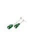 Detail View - Click To Enlarge - SAMUEL KUNG - 18K White Gold Jadeite Diamond Ruby Drop Earrings