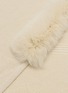 Detail View - Click To Enlarge - LANE'S - Fur Collar Wool Cashmere Knit Shawl