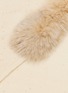 Detail View - Click To Enlarge - LANE'S - Fur Collar Wool Cashmere Knit Shawl