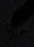 Detail View - Click To Enlarge - LANE'S - Embellished Fur Collar Wool Cashmere Shawl
