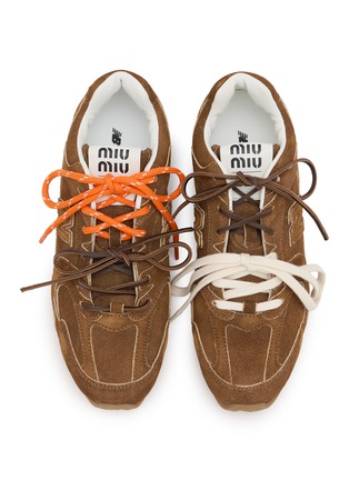 Detail View - Click To Enlarge - MIU MIU - X New Balance 530 Suede Women's Sneakers