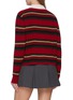 Back View - Click To Enlarge - GUEST IN RESIDENCE - Cropped Striped Cashmere Rugby Knit Sweater