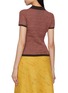 Back View - Click To Enlarge - GUEST IN RESIDENCE - Chevron Shrunken Cashmere Knit Polo Shirt