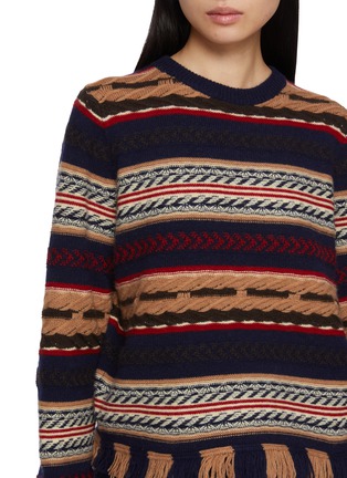  - GUEST IN RESIDENCE - Western Striped Wool Cashmere Crewneck Sweater