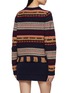 Back View - Click To Enlarge - GUEST IN RESIDENCE - Western Striped Wool Cashmere Crewneck Sweater