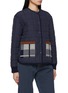 Detail View - Click To Enlarge - GUEST IN RESIDENCE - Reversible Quilted Plaid Liner Wool Cashmere Jacket